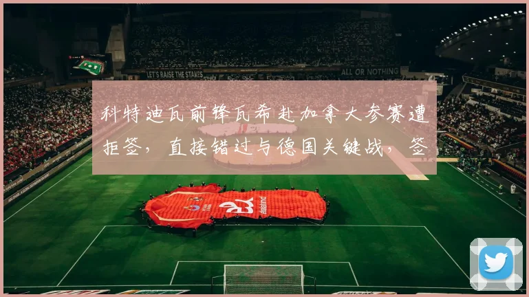 科特迪瓦前锋瓦希赴加拿大参赛遭拒签,直接错过与德国关键战,签证问题成球员国际赛事新障碍